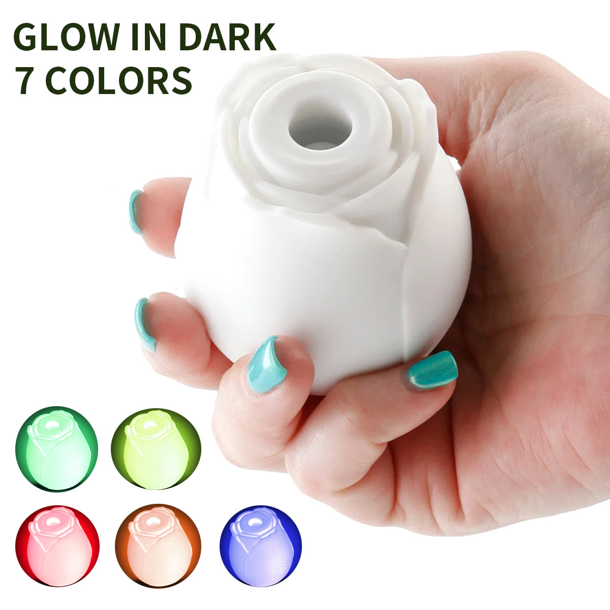 Glow in dark rose vibrator