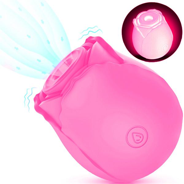 Glow in dark rose vibrator