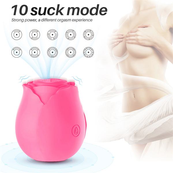 Glow in dark rose vibrator