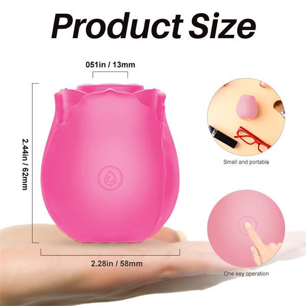 Glow in dark rose vibrator