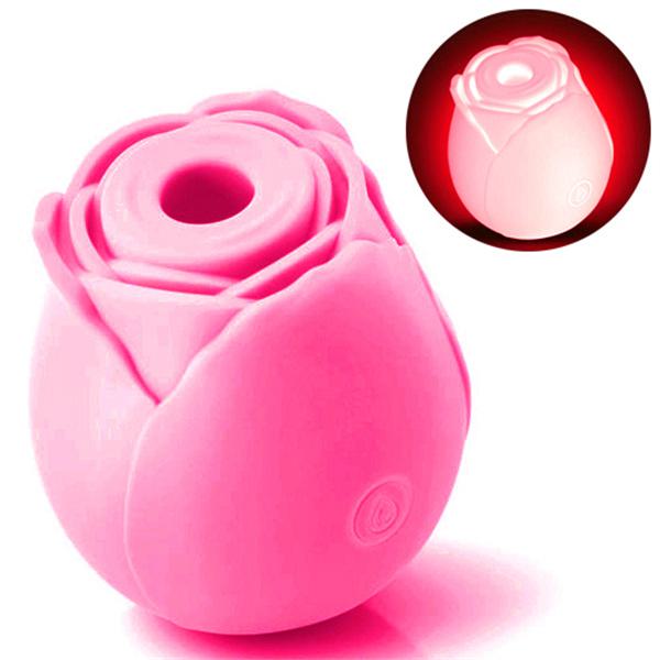 Glow in dark rose vibrator