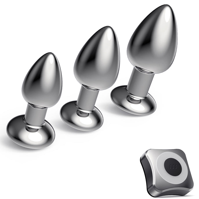 Remote Metal Vibrating Butt Plug Miles