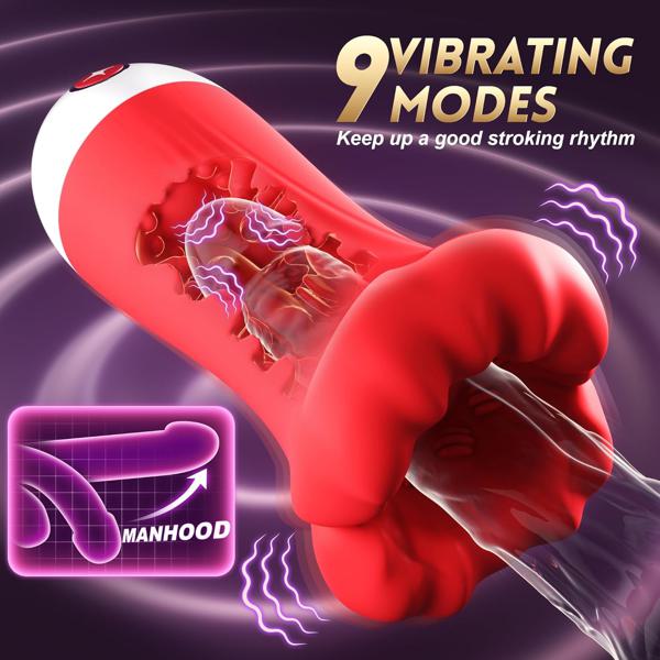 4IN1 Penis Vibrator Pocket Pussy Pump