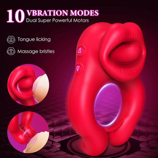 Tongue Vibrators Clitoral Stimulator with 10 Vibration