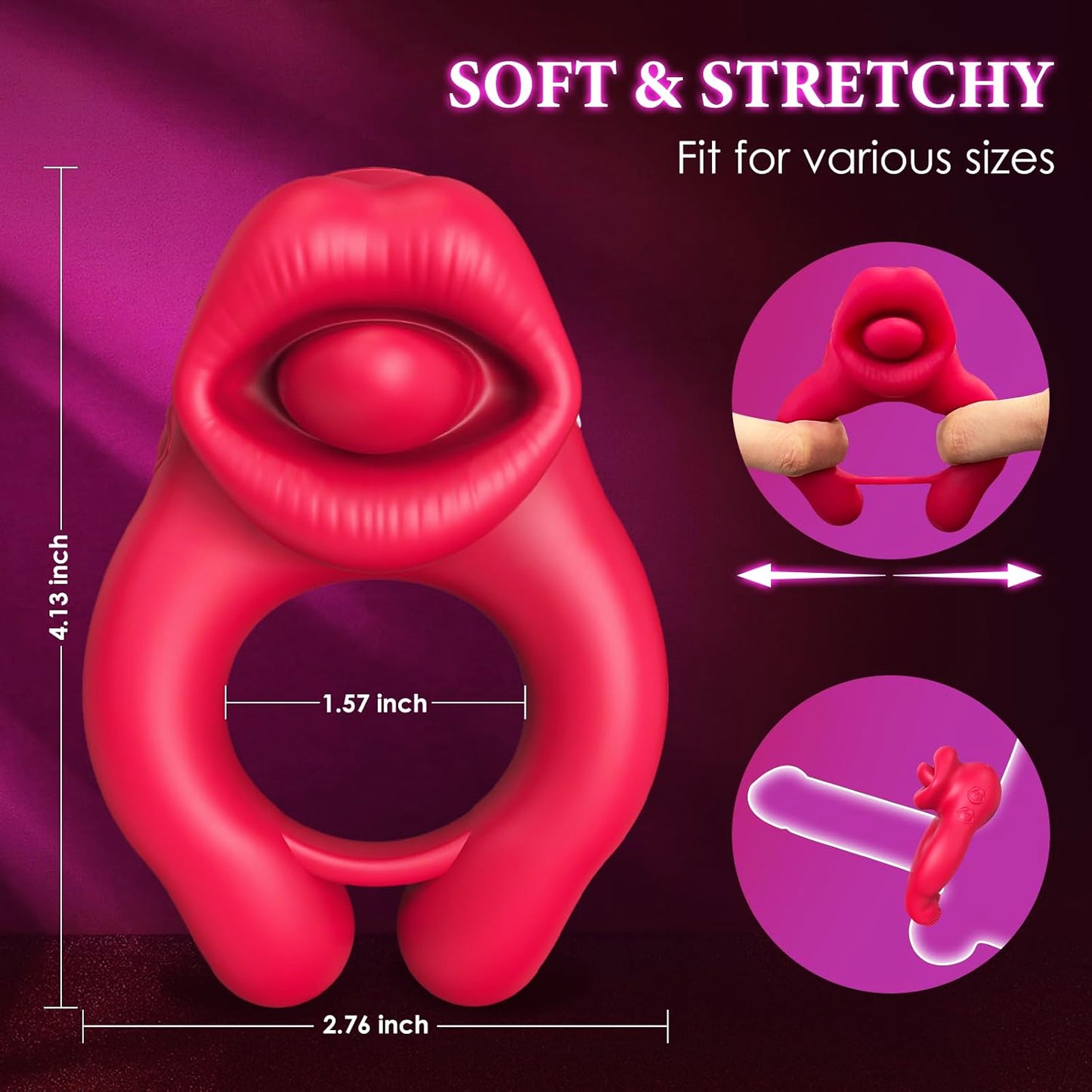 Tongue Vibrators Clitoral Stimulator with 10 Vibration