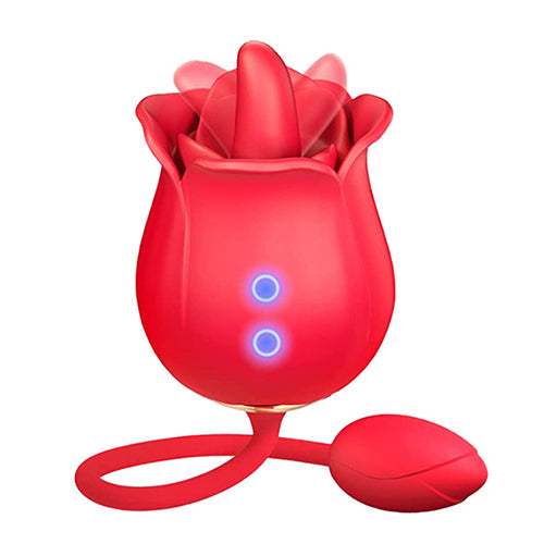 Rose Licking Vibrator Red