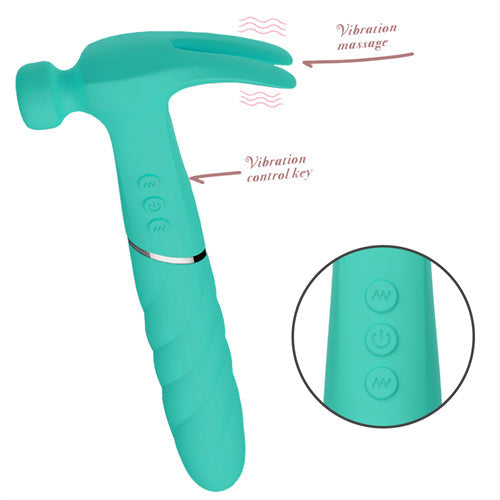 Rounded Hammer Vibrator Green