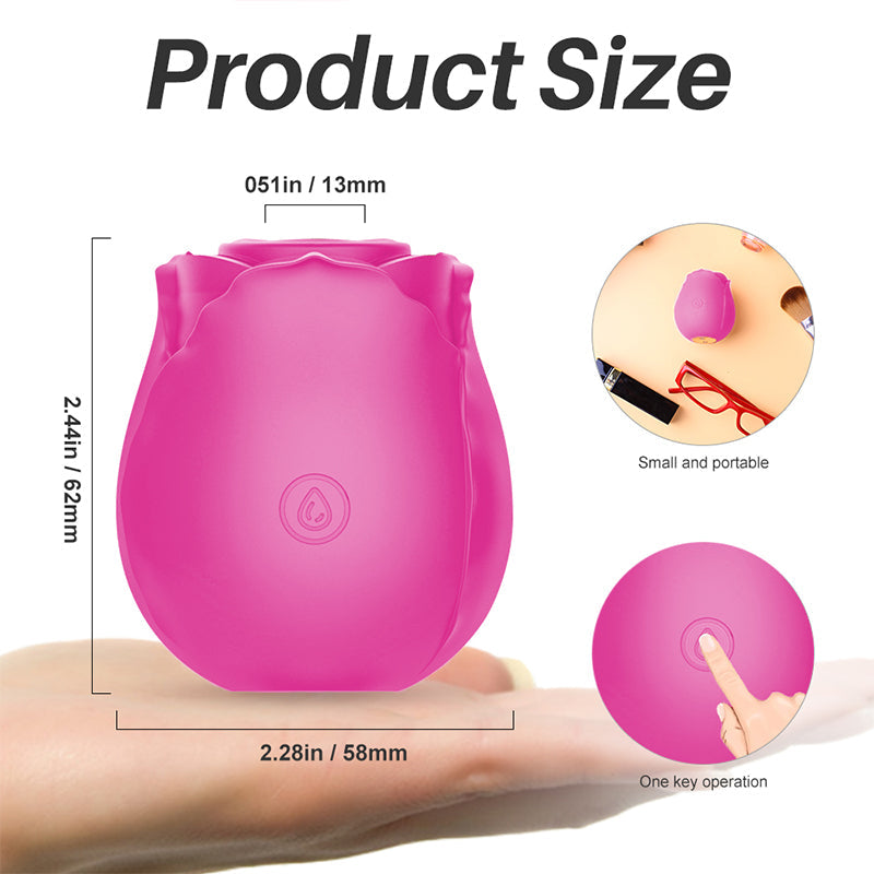 Regular Rose Vibrator Hot Pink