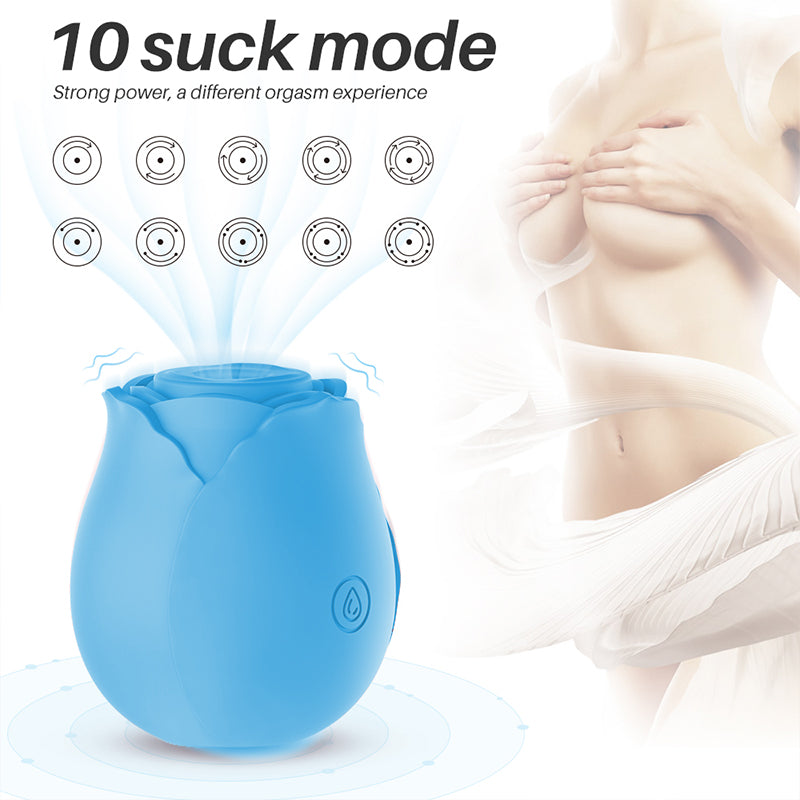 Regular Rose Vibrator Light Blue