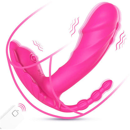 Butterfly Wearable Panty Vibrator Hot Pink