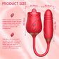 Licking Rose Vibrator Dildo Pro3 Red