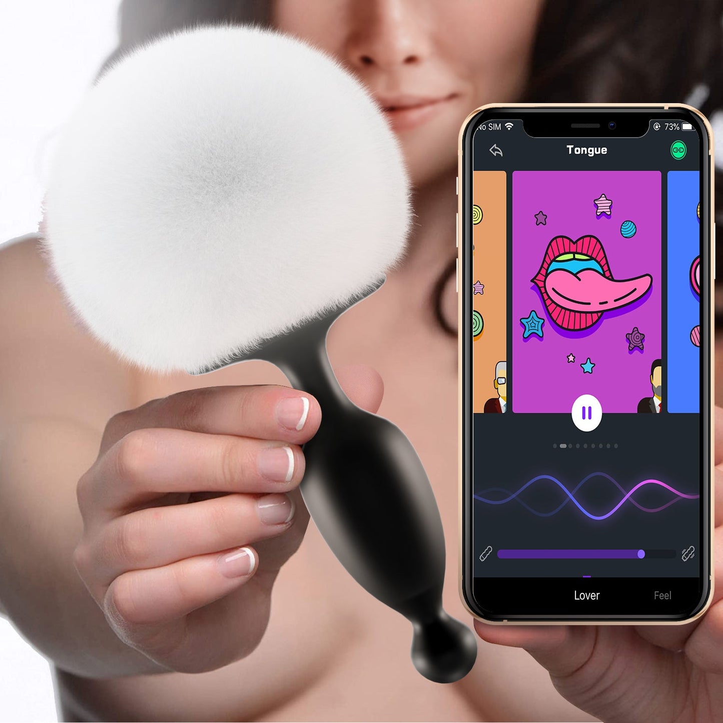 APP Control Anal Vibrator Bunny