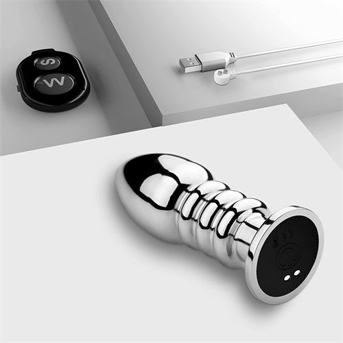 Remote Control Stainless Steel Anal Vibrator Crystal