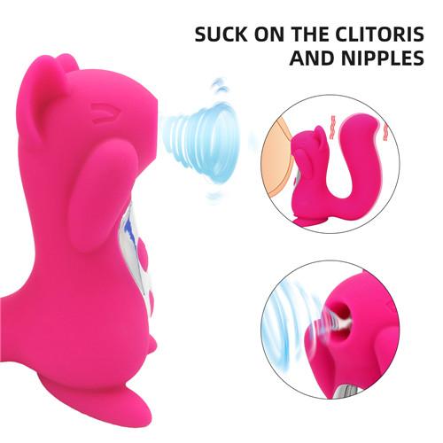 Squirrel Vibrator Red