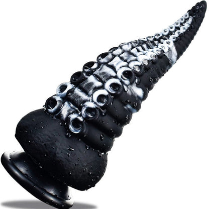 Tentacle G-spot Dildo Black/White