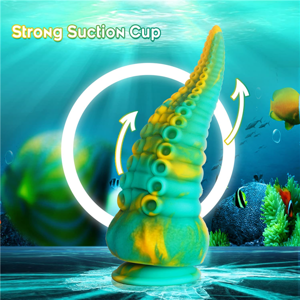 Tentacle G-spot Dildo Green/Yellow