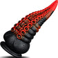 Tentacle G-spot Dildo Blakc/Red