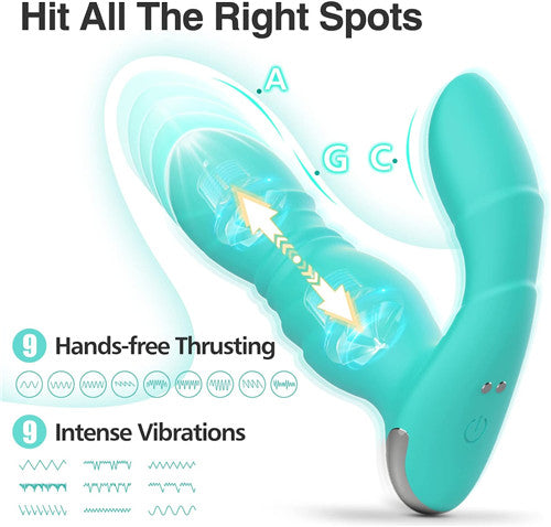 App＆Remote Control Thrusting Vibrator Thrusting Nancee Green