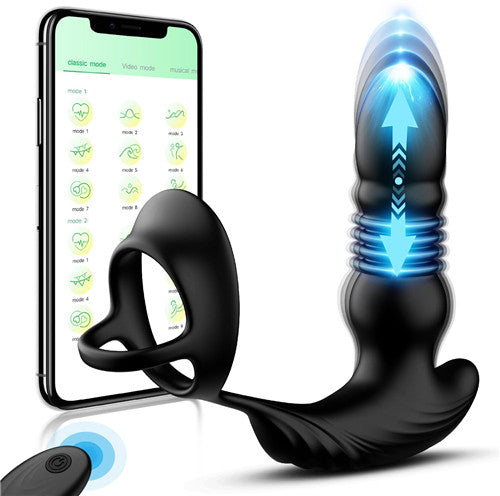 App & Remote Control Thrusting Anal Vibrator Kyra