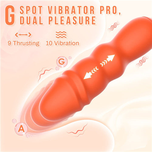 Thrusting Anal Vibrator Taylor Orange