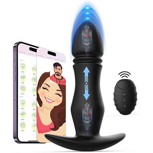 9 Modes Vibrating Butt Plug with App & Remote Control Vibrator