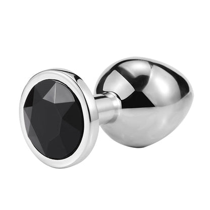 Jeweled Butt Plug_Black Stone