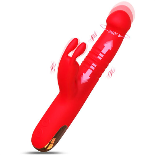 Thrusting G-Spot Rabbit Vibator Cash Purple