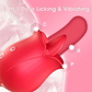 Rose Licking Vibrator Red