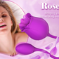 Rose Licking Vibrator Red